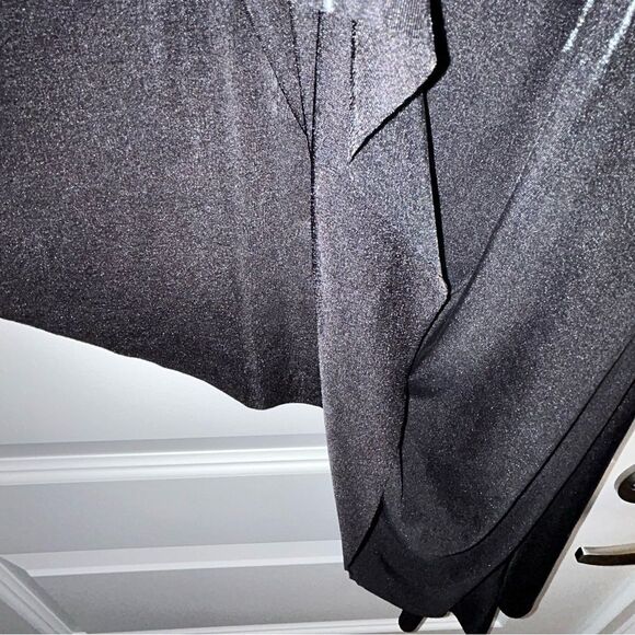 Norma Kamali One Shoulder Diagonal Asymmetrical Tunic Top - Picture 4 of 5